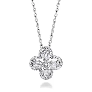 0.3CT Diamond Clover Necklace