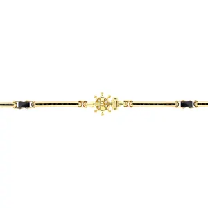 18K Boat Rudder Gold Bracelet