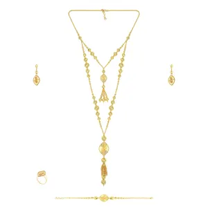 Zahra Princess 21K Layered Gold Set