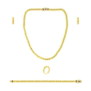 21K Loop Collection Gold Set with