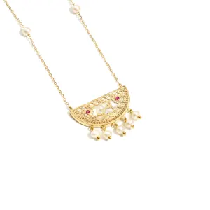 Sadaf Heirloom 18K Traditional Gold Necklace