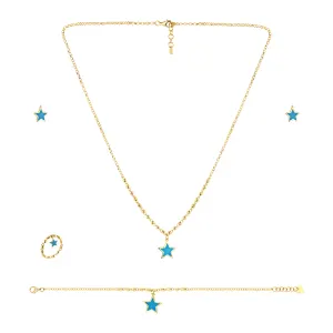 Glowe Star 21K Gold Set