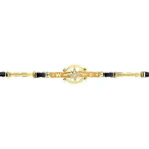 18K Compass Gold Bracelet