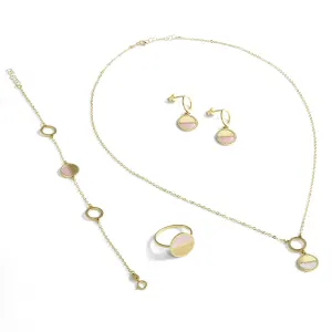 18K Rosy Ray Gold Set