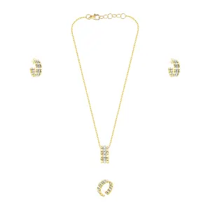 21K Mix Sparkle Ensemble Gold Set