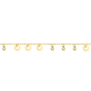 18K Medallion Gold Bracelet