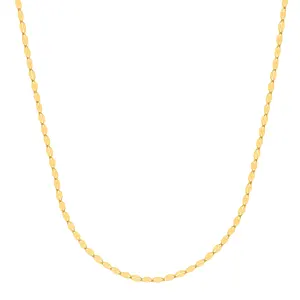 21K Serpentine Gold Chain