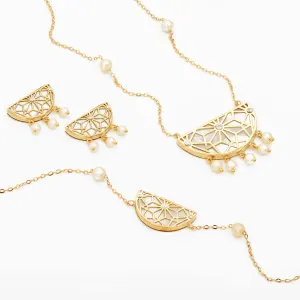 Sadaf 18K Half Star Traditional Gold Set