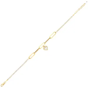 18K Eye of The Heart Gold Bracelet