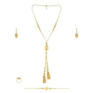 Zahra Elegance Tassel 21K Gold Set