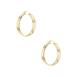 18K Aurum Ripple  Gold Earrings