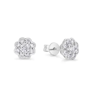 0.7CT Diamond Twin Earrings