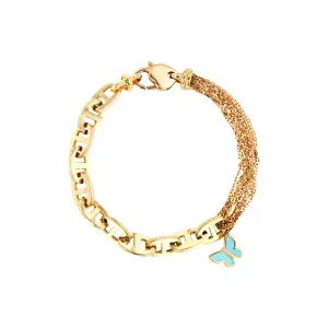 Butterfly of Lowe 21K Gold Bracelet