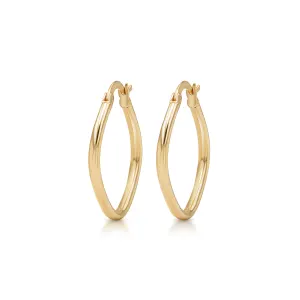 21k Gold Cadre Earrings