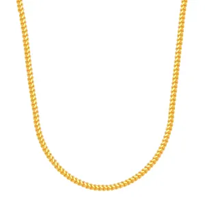 Pure Gleam Slim 21K Gold Necklace