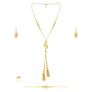 Zahra Tassel 21K Gold Set