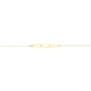 18K Sleek Chic Gold Anklet