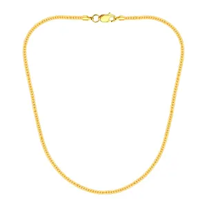 21K Halo Gold Chain Necklace