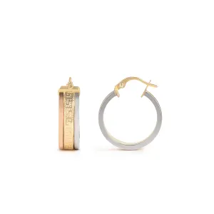 18K Trio Gold Earrings