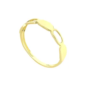 18K Sleek Modernist Gold Ring