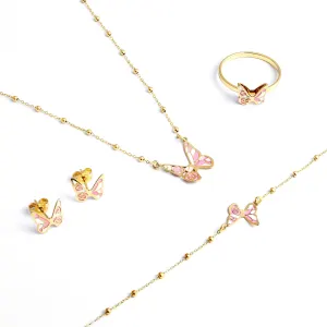 Butterfly Bliss 18K Gold Set