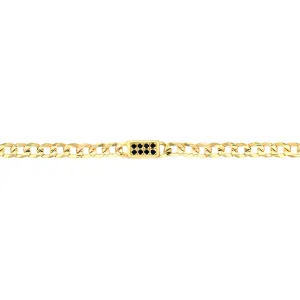 18K Black Eyes Gold Bracelet