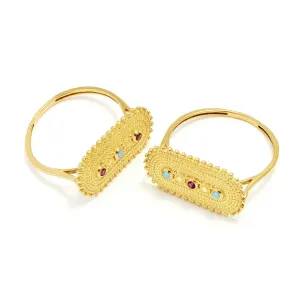 Zarafa 21K Traditional Gold Ring