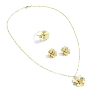 18K Gold Petals Gold Set