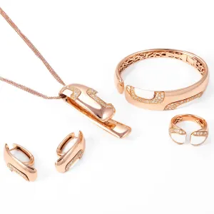 Whispering Twilight 18K Rose Gold Set Ensemble