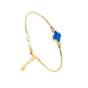 21K Gold Clover Kids Bracelet