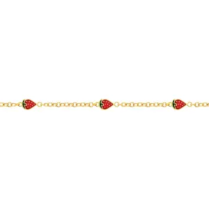 21K Gold Strawberry Kids Bracelet