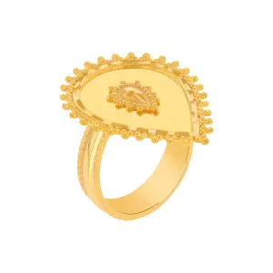 21K Traditional Gold Ring