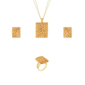 21K Gold Pendant Set