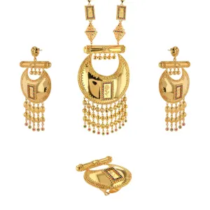 21K Traditional Gold Set With 24K Gold Bars