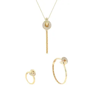 18K Gold Pendant Set