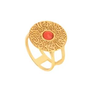 21K Traditional Gold Ring