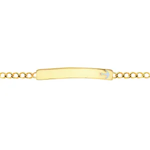 21K Gold Anchor Kids Bracelet