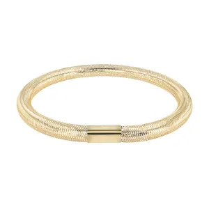 Flexibly  Loop 18K Gold Bracelet