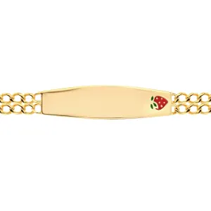 21K Gold Strawberry Kids Bracelet