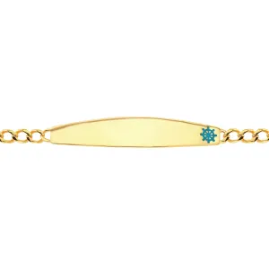 21K Gold Boat Rudder Kids Bracelet