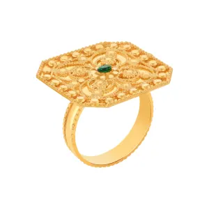 21K Traditional Gold Ring