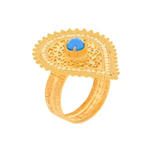 21K Traditional Gold Ring