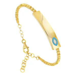 21K Gold  Evil eye Kids Bracelet