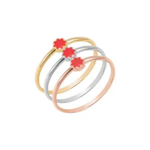 18K Triple Gold Ring