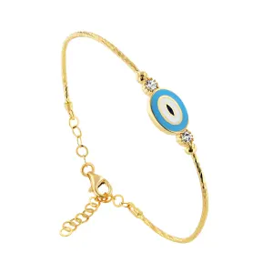 21K Gold  Evil eye Kids Bracelet