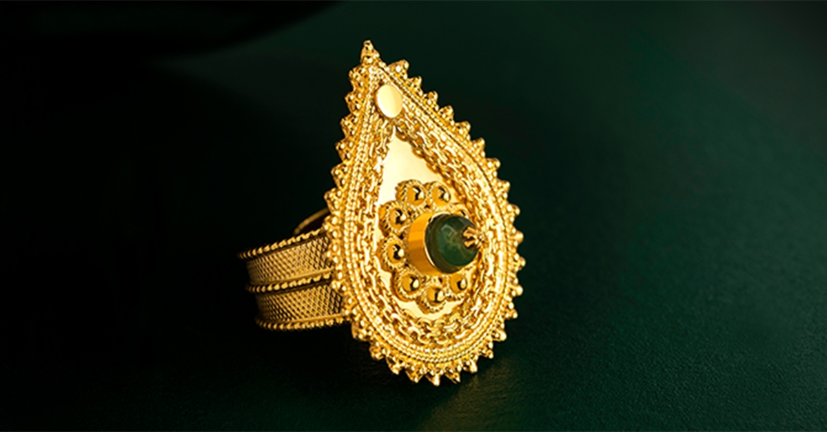 Traditional High Quality Gold Plated Ring – Abdesignsjewellery