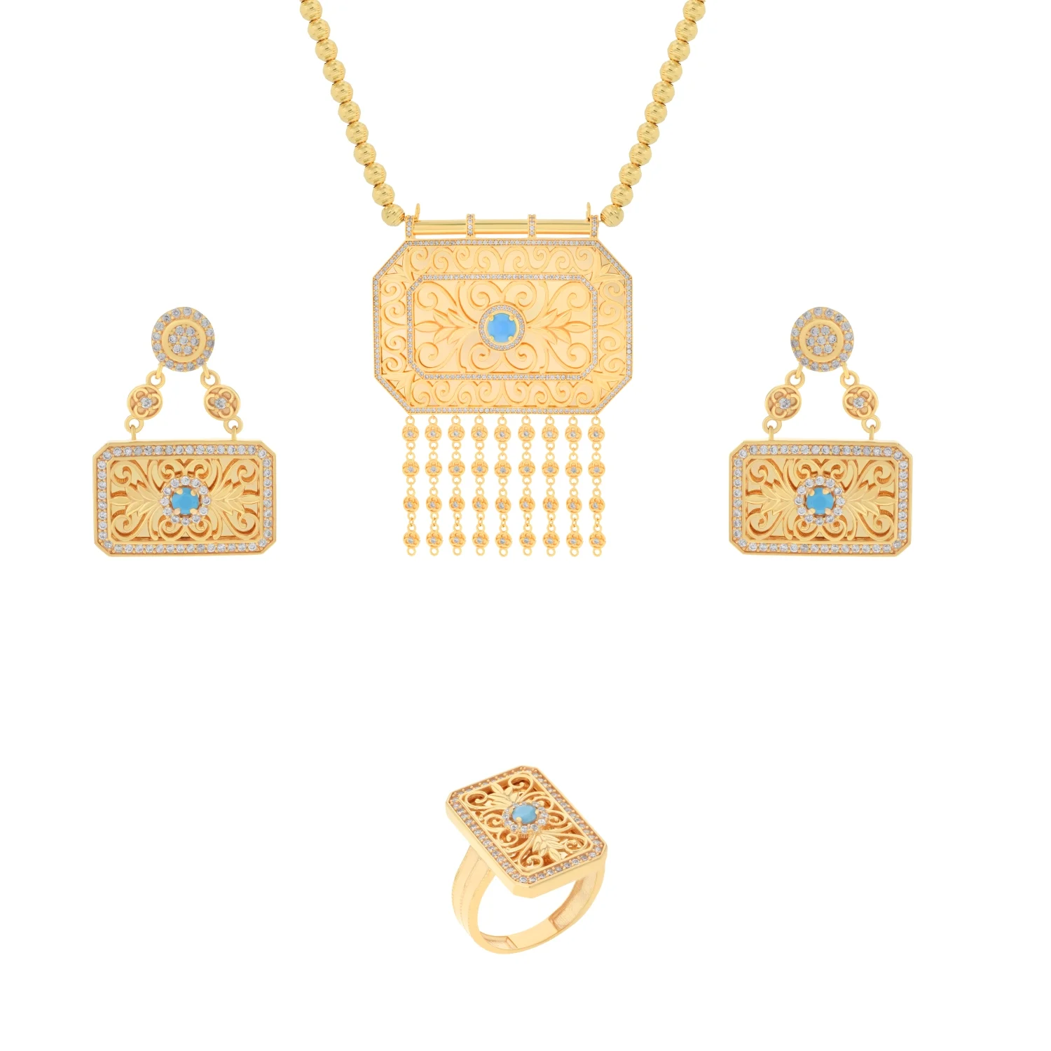 21K Traditional Gold Set