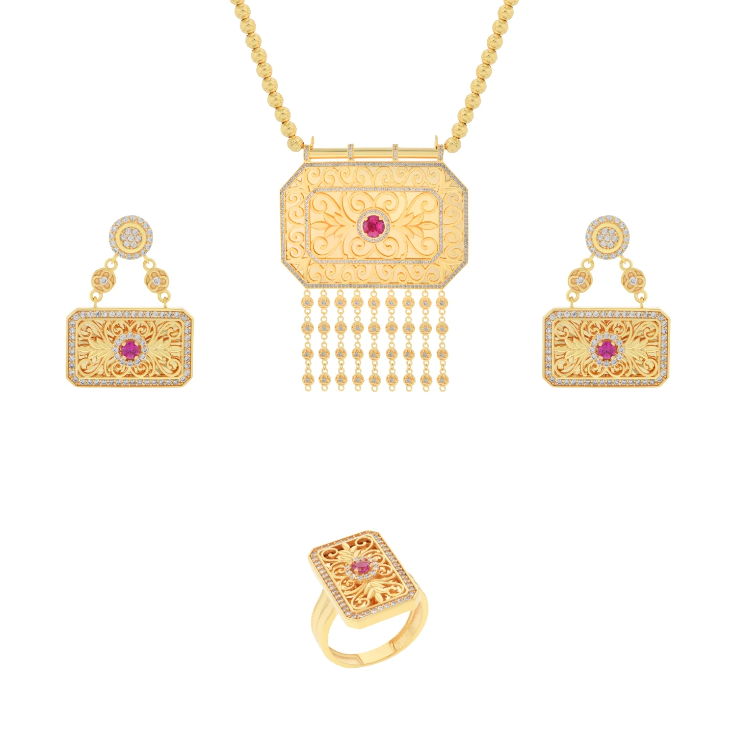 21K Traditional Gold Set