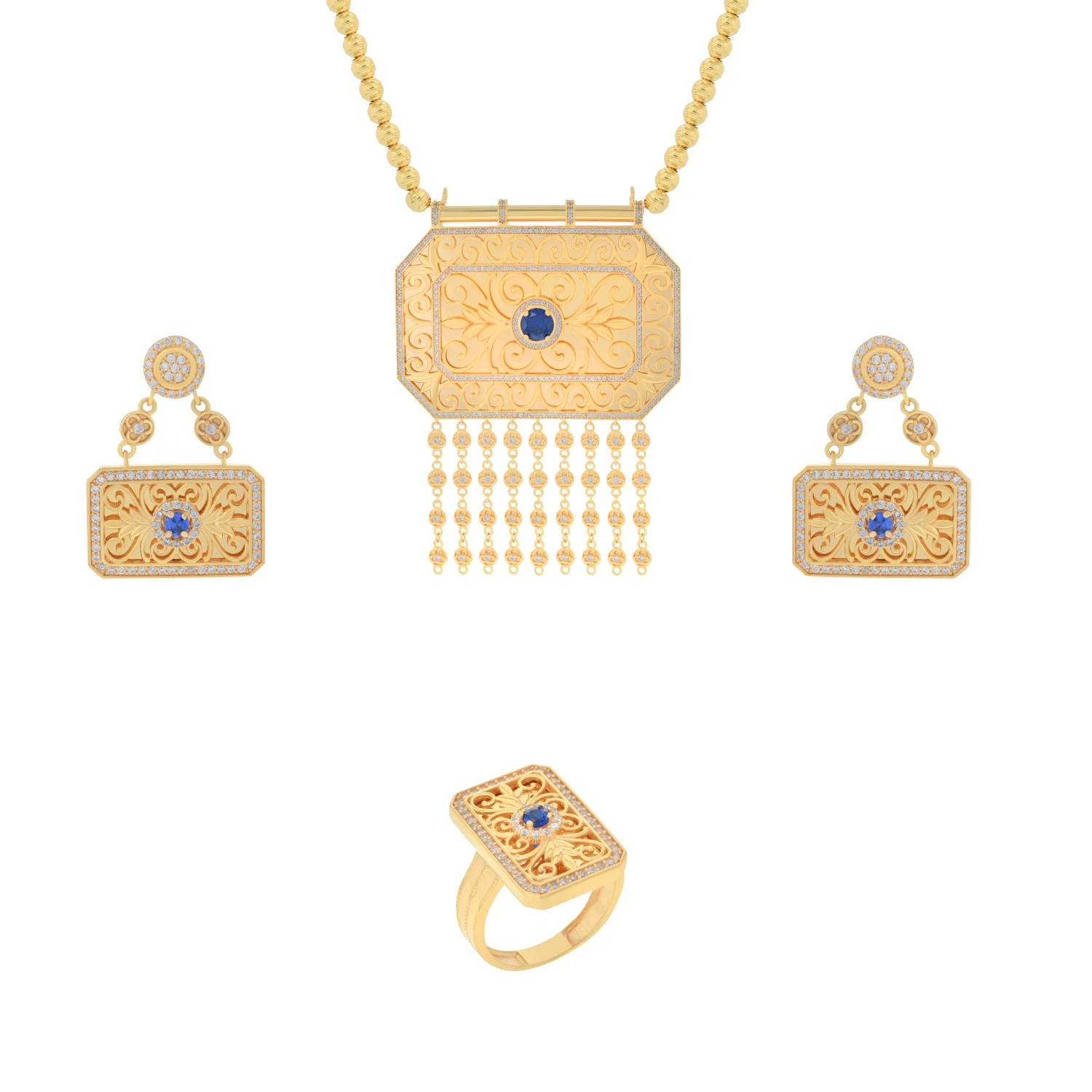 21K Traditional Gold Set