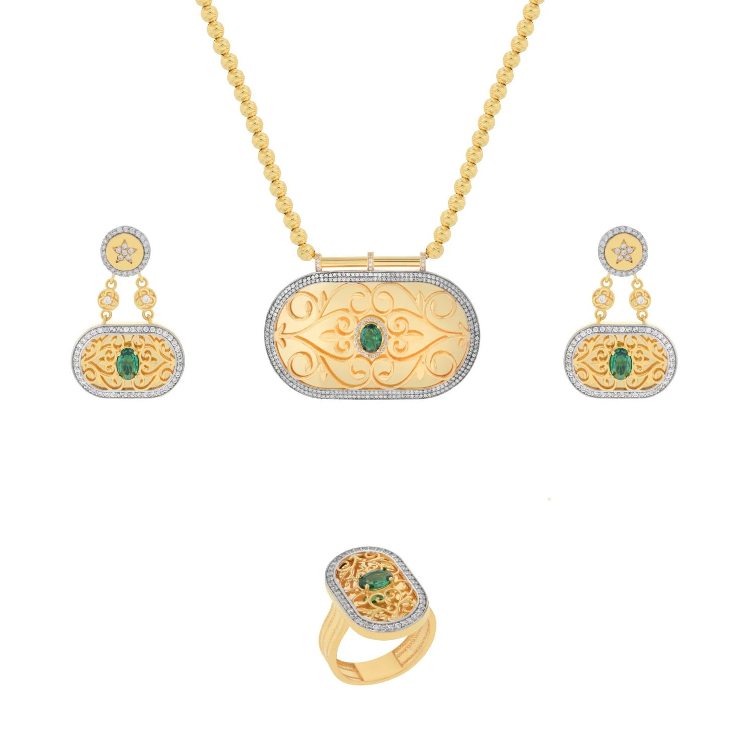 21K Traditional Gold Set